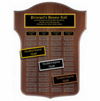 Annual Plaque - Walnut Shield