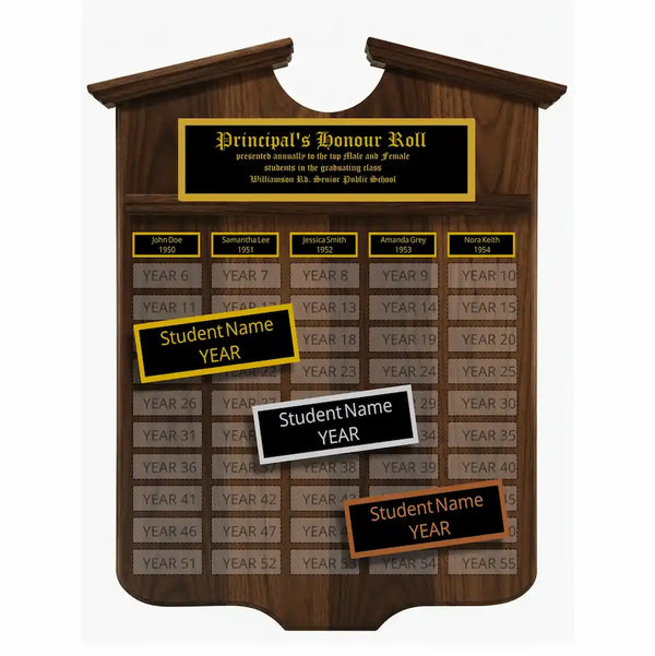 Annual Plaque - Grant Shield (18" x 24", 55 Plates)