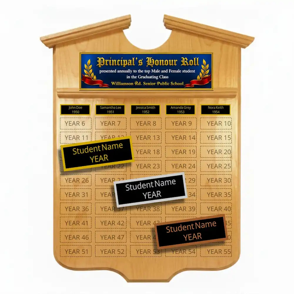 Annual Plaque - Grant Shield (18" x 24", 55 Plates)