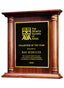 Solid Wood Plaque - Walnut Column (11"x11")