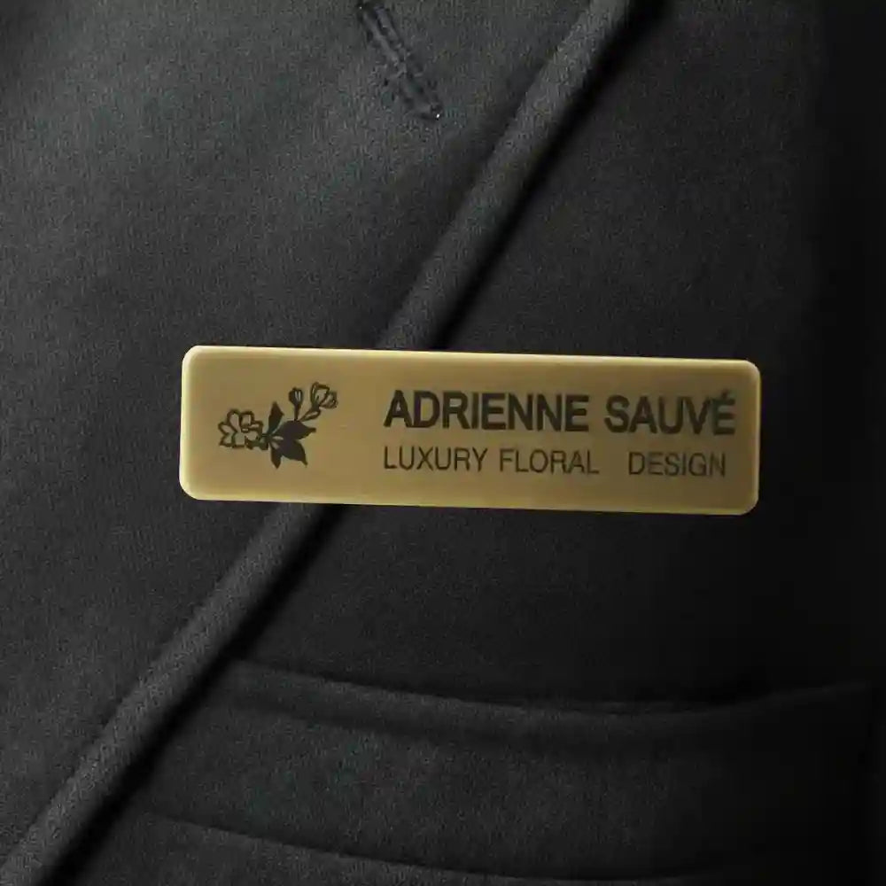 Name Badge - Engraved Heavy Brass