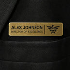 Name Badge - Engraved Heavy Brass