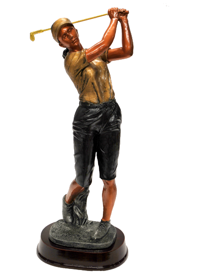 Sculpture - Lady Golf Figure (16")