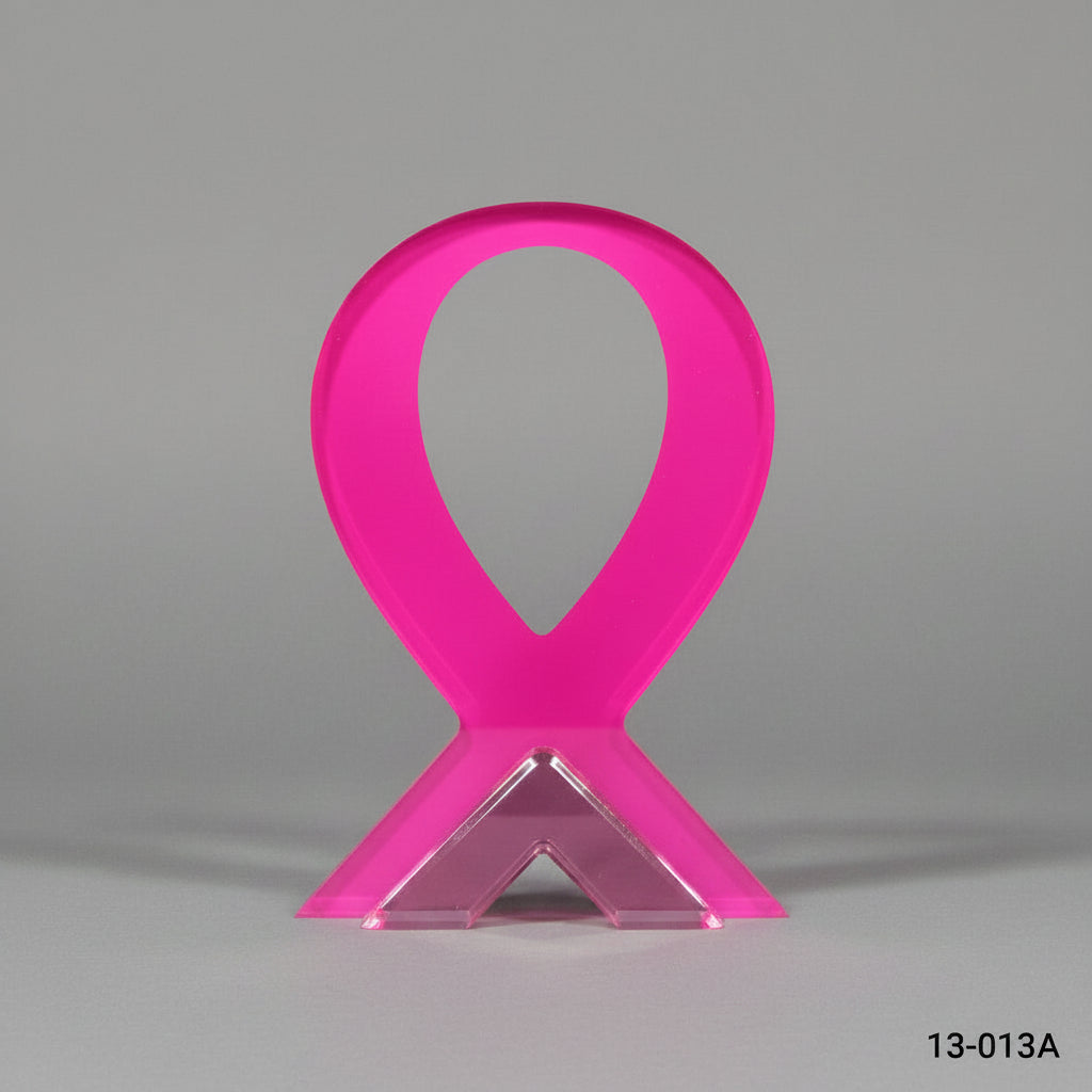 Acrylic - Breast Cancer Ribbon Main image