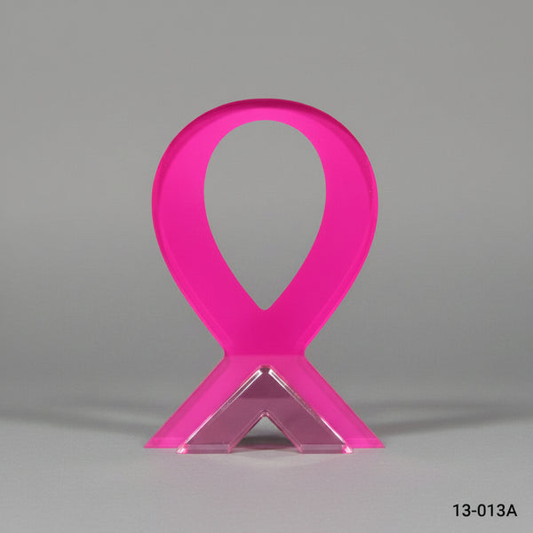 Acrylic - Breast Cancer Ribbon