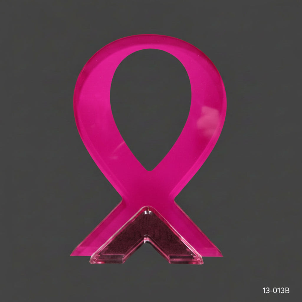 Acrylic - Breast Cancer Ribbon