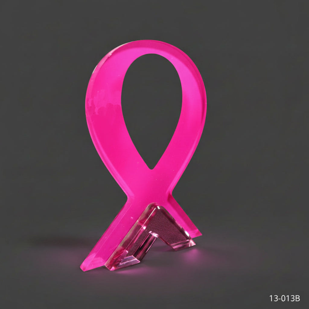 Acrylic - Breast Cancer Ribbon