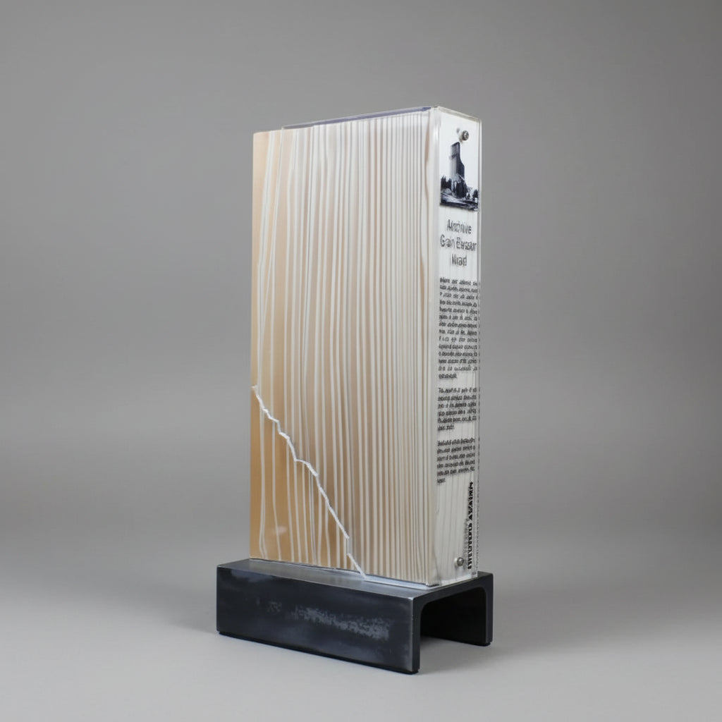 Heritage - Wood Block on a Black Steel Base Secondary image