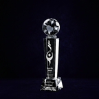 Optic Crystal - Tower Globe (10")