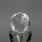 Optic Crystal - Tower Globe (10")