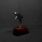 Sculpture - Cast Metal Star on Piano Finish Base