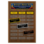 Annual Plaque - Multi-plate Traditional Walnut