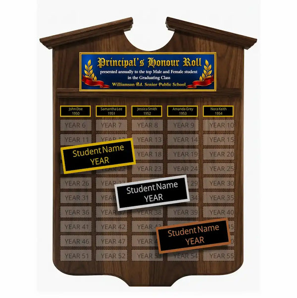 Annual Plaque - Grant Shield (18" x 24", 55 Plates)