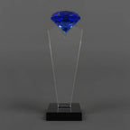 Optic Crystal - Blue Rising Diamond
