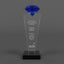 Optic Crystal - Blue Rising Diamond