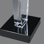 Optic Crystal - Blue Rising Diamond
