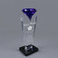 Optic Crystal - Blue Rising Diamond