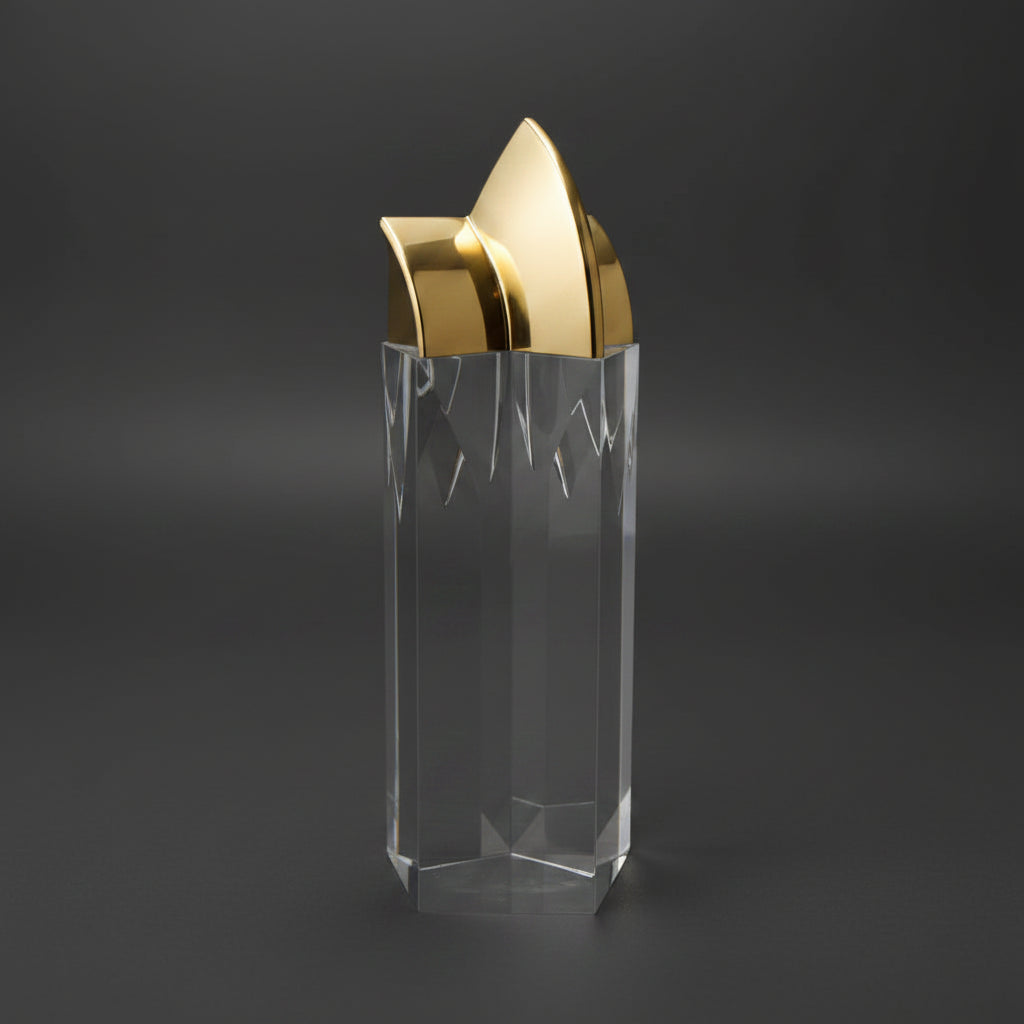 Optic Crystal - Crystal with Gold Star