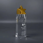 Optic Crystal - Crystal with Gold Star