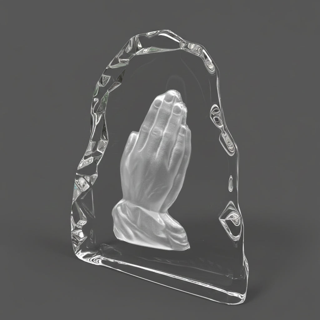 Glass - Praying Hands