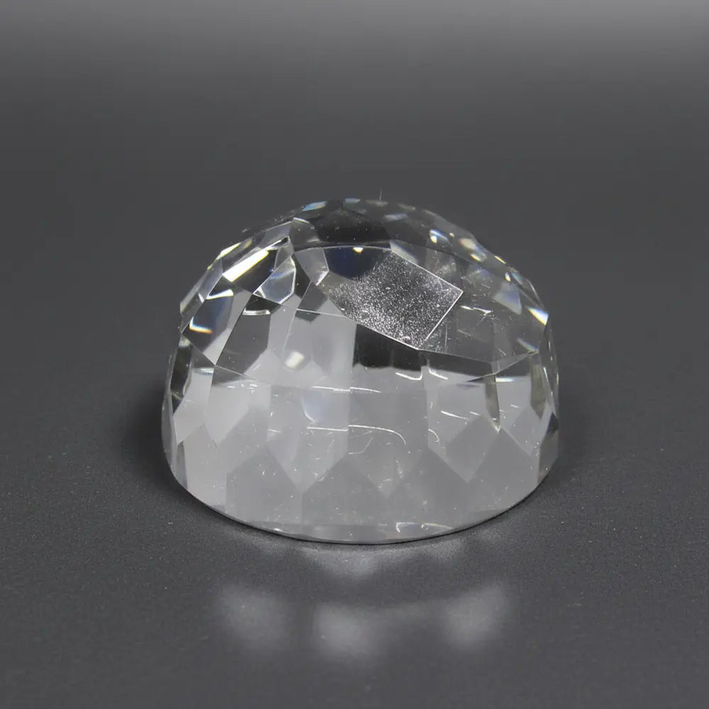 Optic Crystal - Faceted Dome