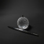Optic Crystal - Golf Ball with Spinning Pen Set