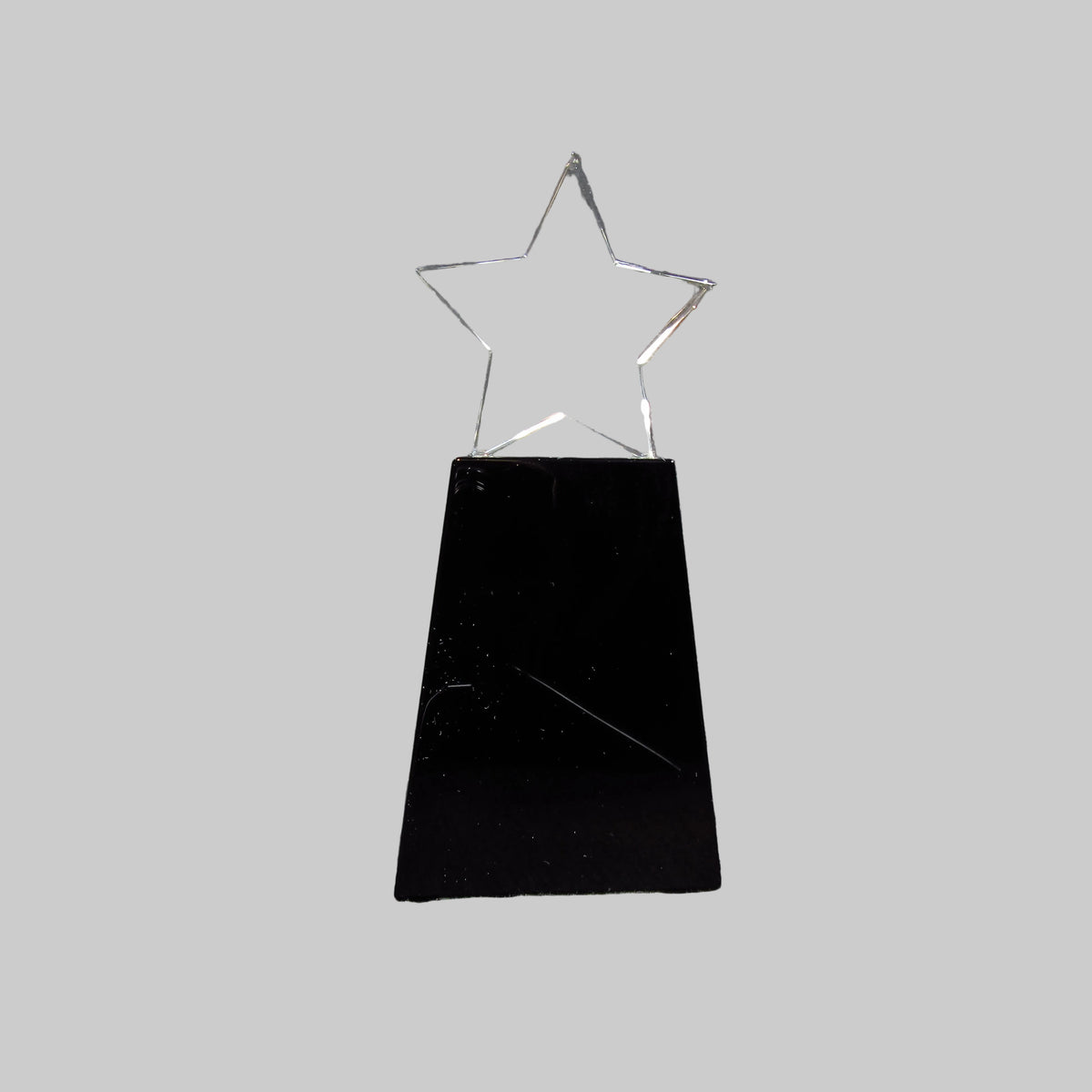 Optic Crystal - Star on Black Base