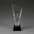 Optic Crystal - Symphony Golf Award (10.5")