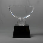 Optic Crystal - Crowned Golf Award