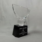 Optic Crystal - Crowned Golf Award
