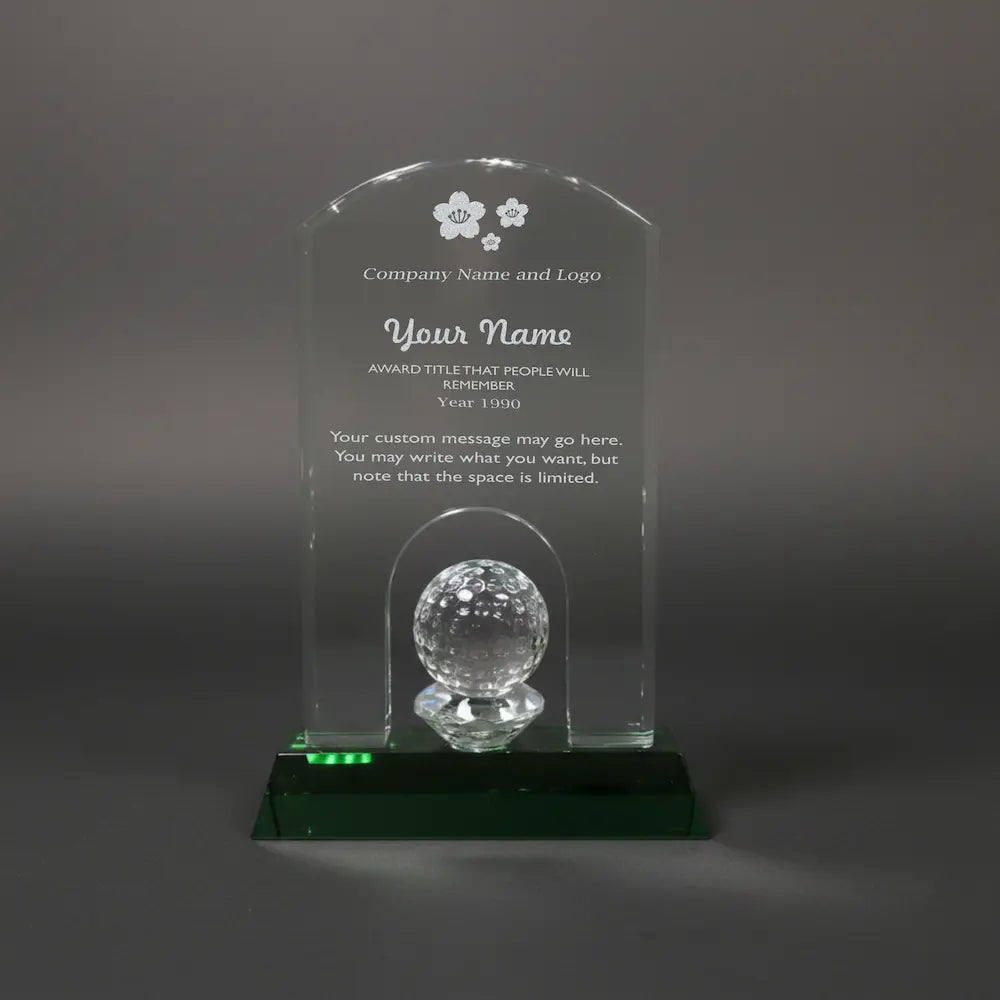 Optic Crystal - Dome Golf Award Main image