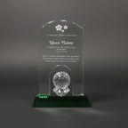 Optic Crystal - Dome Golf Award