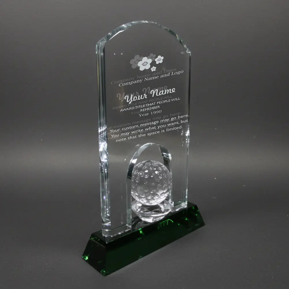 Optic Crystal - Dome Golf Award Secondary image