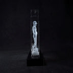 Optic Crystal - Male Golfer on Black Base
