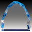 Acrylic - Mountain-shaped, Reflective, Blue Edges