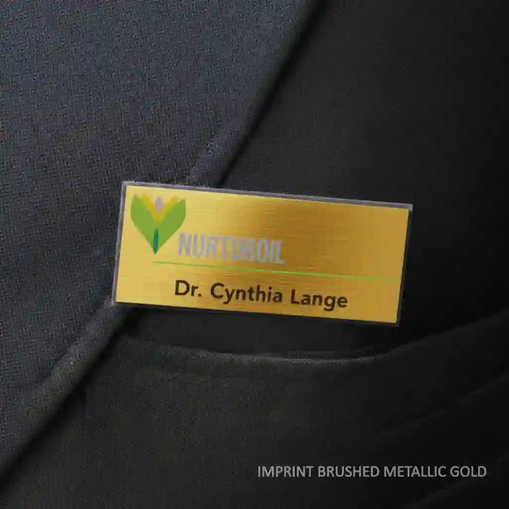 Name Badge - Imprint Metal and Plastic