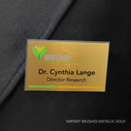Name Badge - Imprint Metal and Plastic