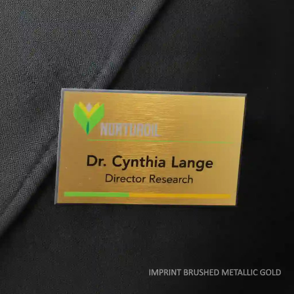 Name Badge - Imprint Metal and Plastic