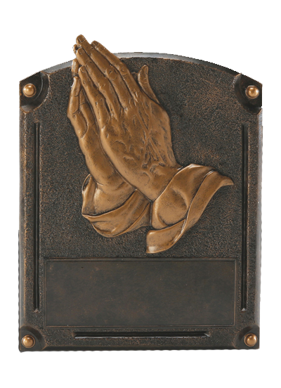 Memorial - Praying Hands Plaque