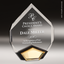 Acrylic - Faceted Gold Marquis